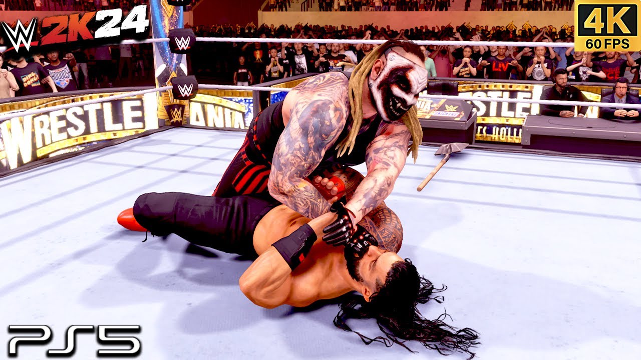 WWE 2K24 - Bray Wyatt (The Fiend) VS Roman Reigns - Casket Match | 4K PS5