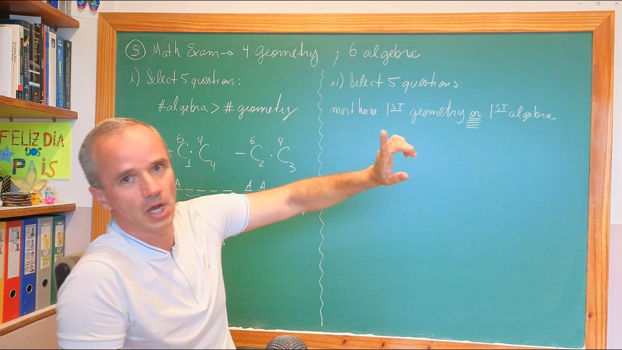 Statistic Series - Problem 5: Select 5 questions out of 10, with inequality rules!
