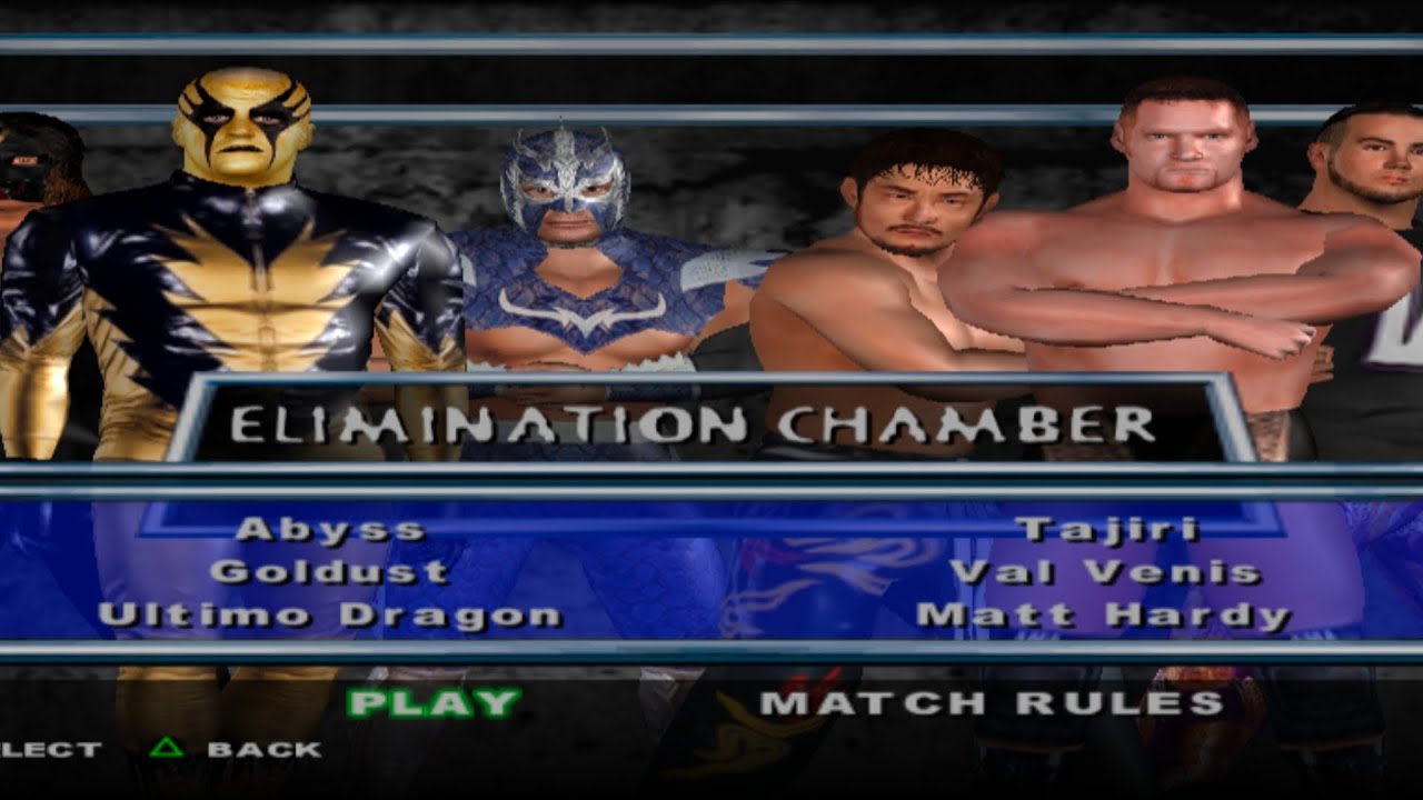 Elimination chamber with different character | #wwe #smackdown #viral #ps2 #wrestling