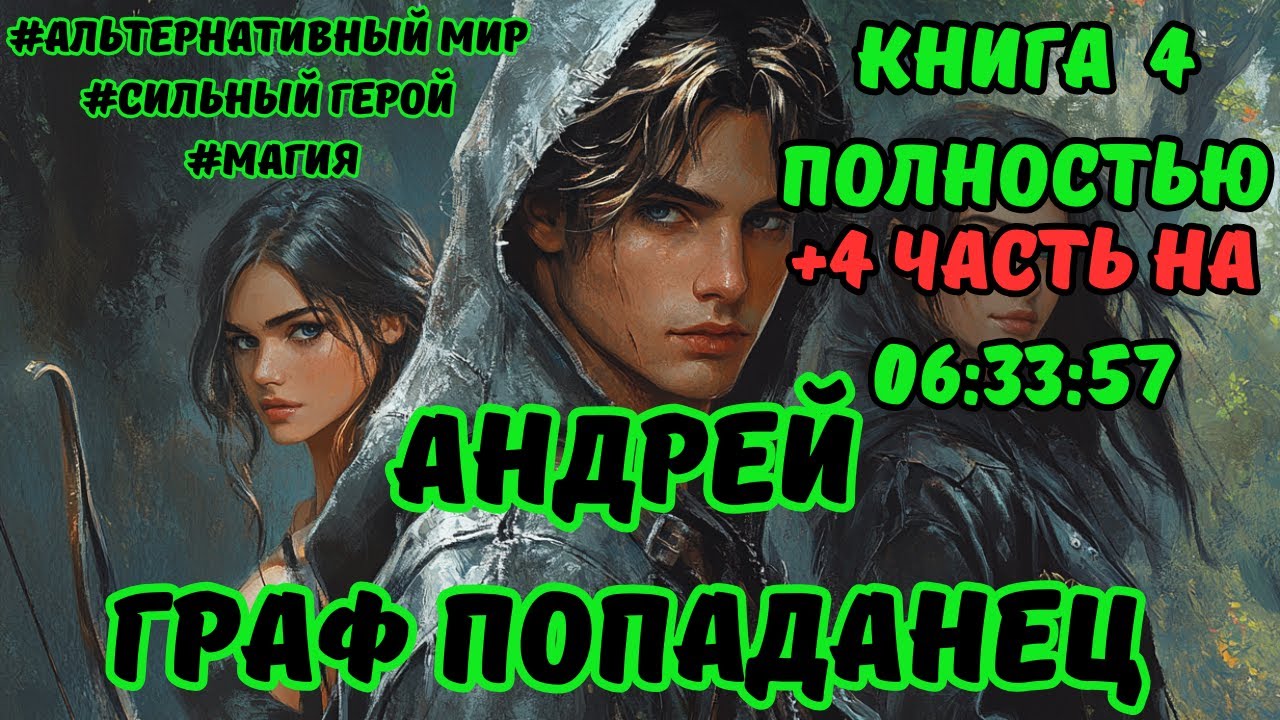АУДИОКНИГА ПОЛНОСТЬЮ | ГРАФ ПОПАДАНЕЦ | КНИГА 4  | ФЭНТЕЗИ | ПОПАДАНЕЦ |   #аудиокнига  #аудиокниги