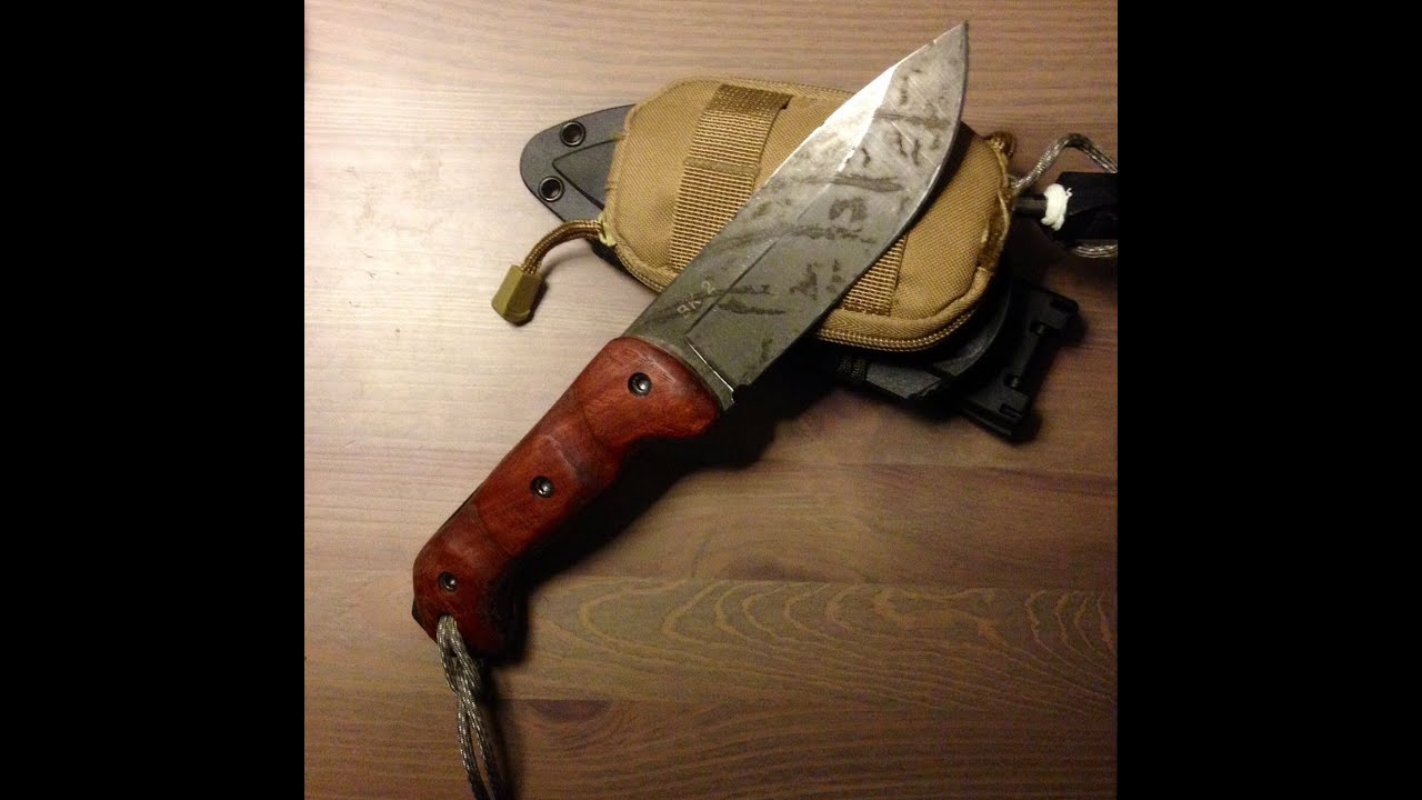 Modding the Ka-Bar Becker BK2 Companion Knife with a forced patina - MuddyTigerOutdoors