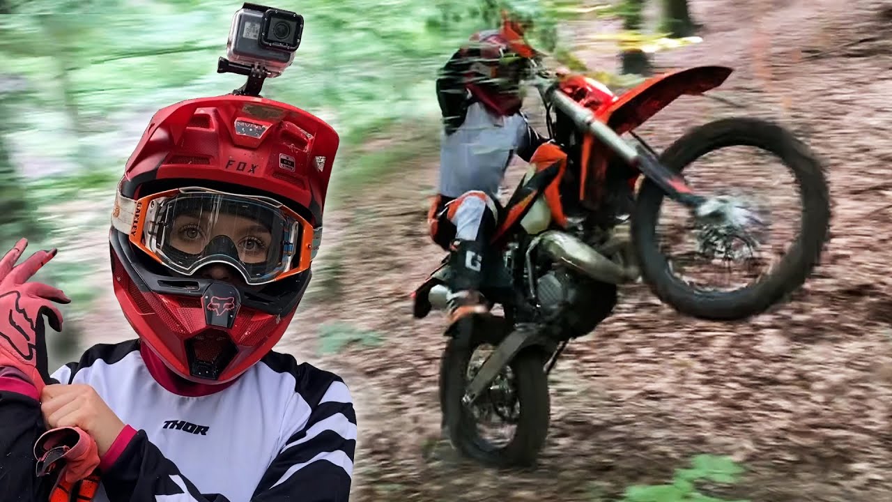 PIERWSZA JAZDA KTM EXC 150 TPI W LESIE + NOWE PLASTIKI HUSQVARNA FE 250