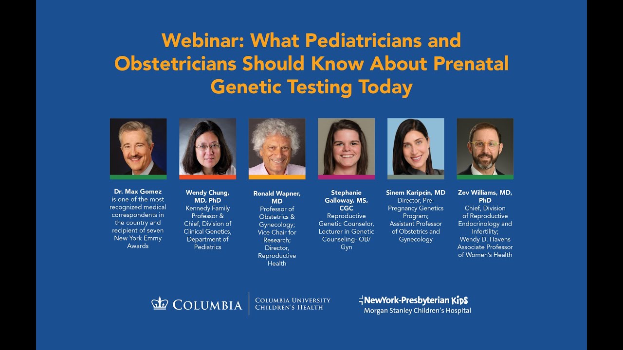 What Pediatricians and Obstetricians Should Know About Prenatal Genetic Testing Today