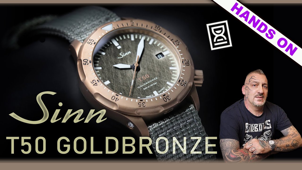 50 atmosfere di sfumature in oro: Sinn T50 GoldBronze