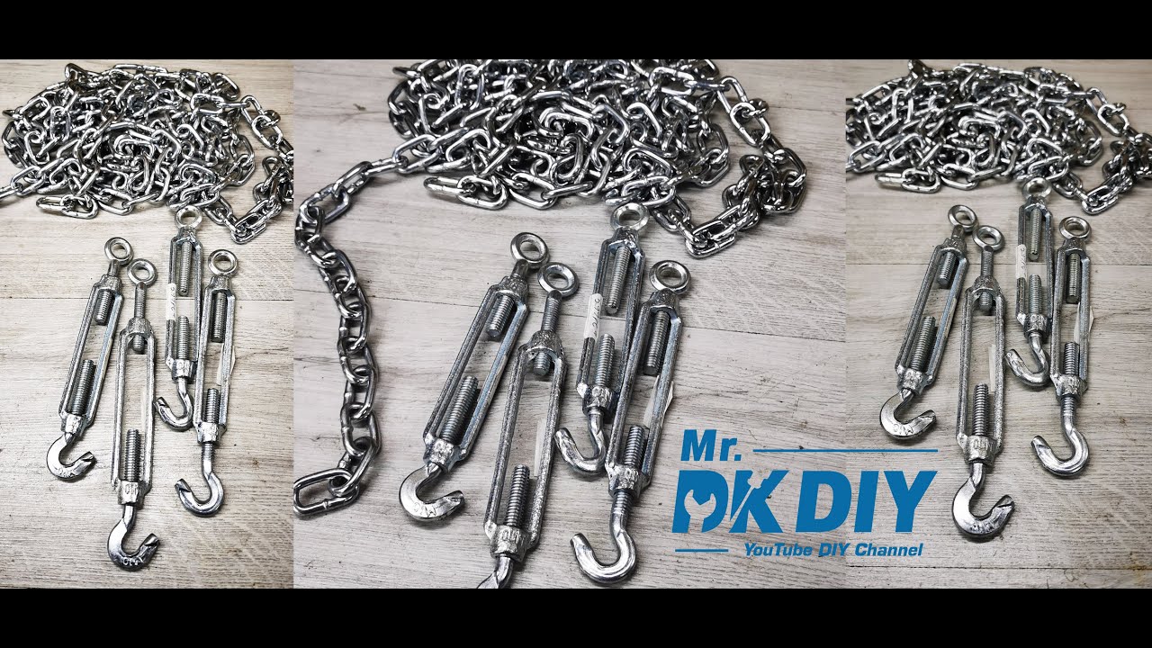 Hook Eye Open Turnbuckle & Metal Chain ??? Top Smart and Creative DIY Idea You Can Do At Home
