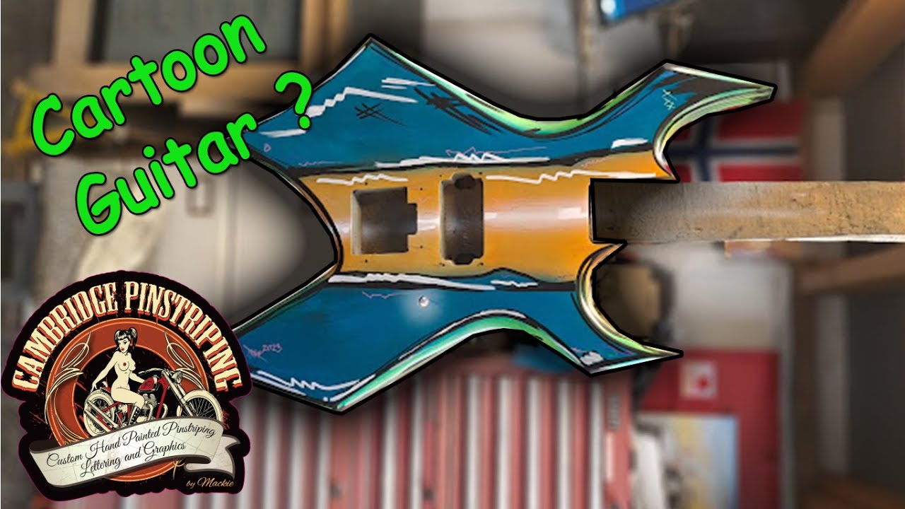 Cartooning Guitar - B.C. Rich Custom Paint Job