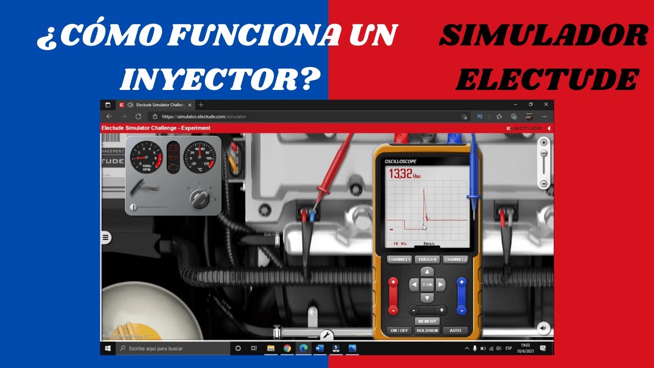 ¿Cómo funciona un inyector de combustible? | Pruebas en SIMULADOR ELECTUDE