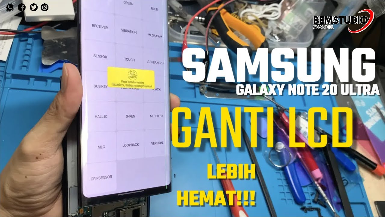 Ganti LCD Samsung Galaxy Note 20 ultra || housing and LCD replacement