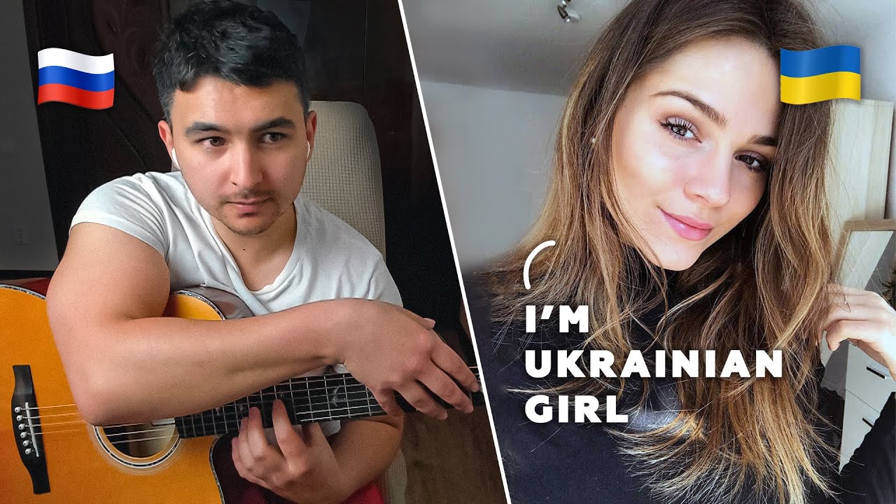 Professional GUITARIST plays for Ukrainian girls to Chatroulette  / NOT Pretends to be a BEGINNER