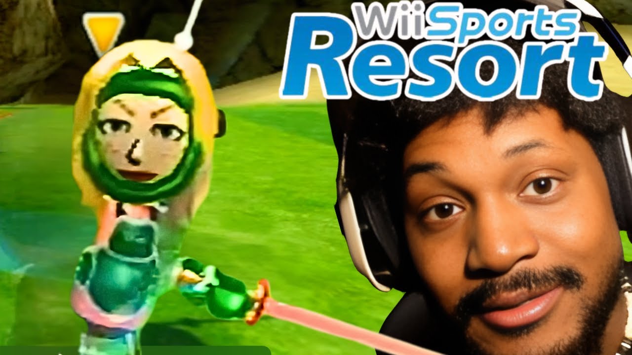 THE EVIL RACHEL TRIES TO STOP CORYXKENSHIN ON Wii SPORTS RESORT!
