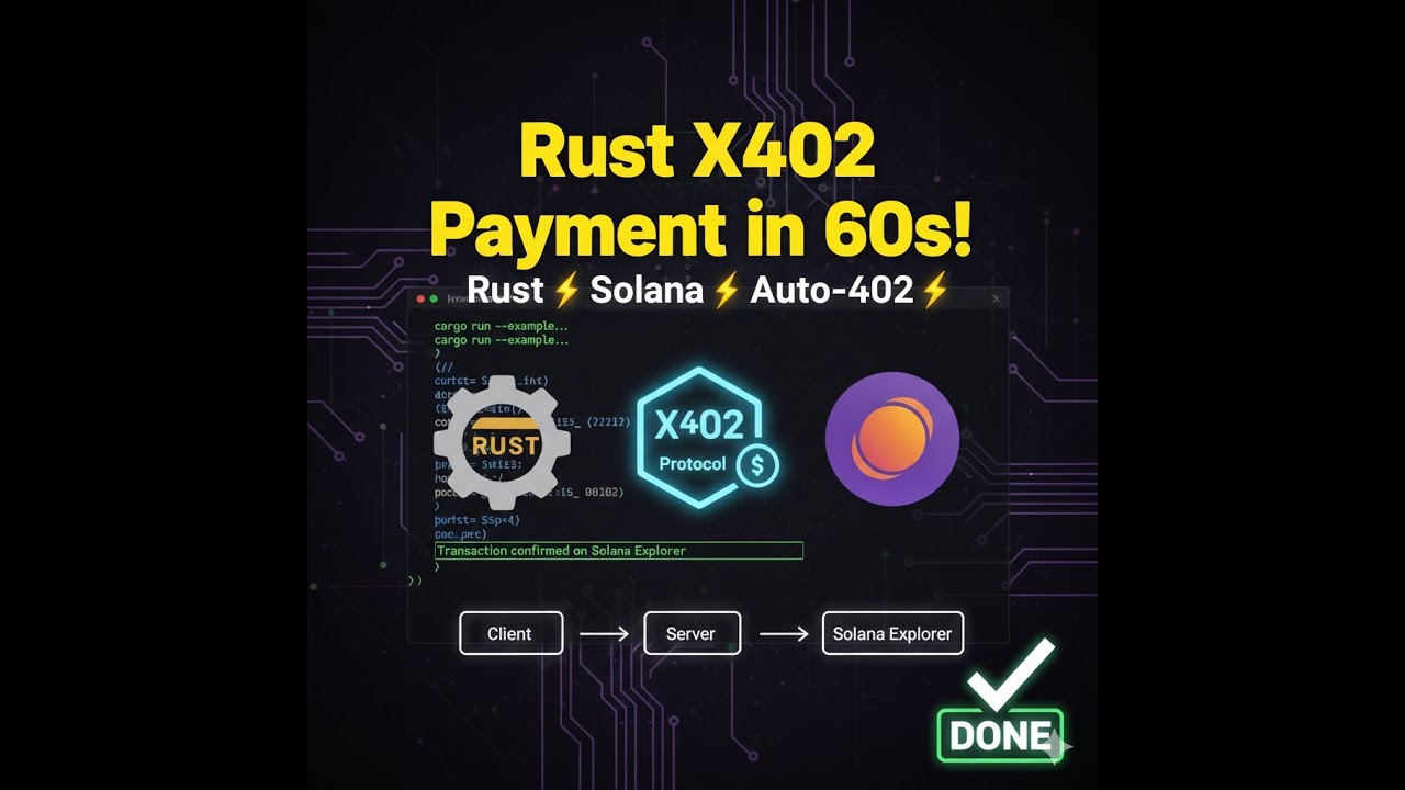X402 Protocol: Pay-Per-Use API with Rust & Solana in 60 Seconds