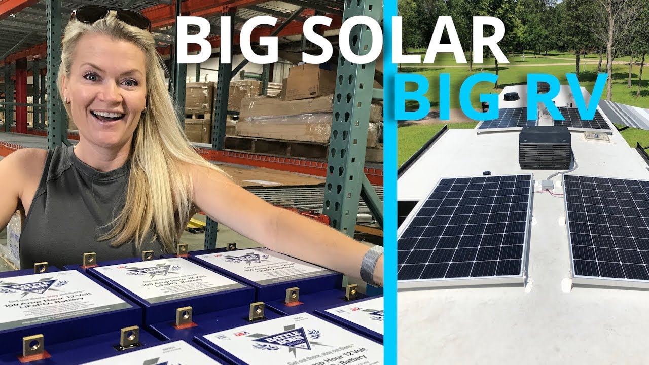 BIG RV SOLAR & LITHIUM BATTERY SETUP **Not so DIY