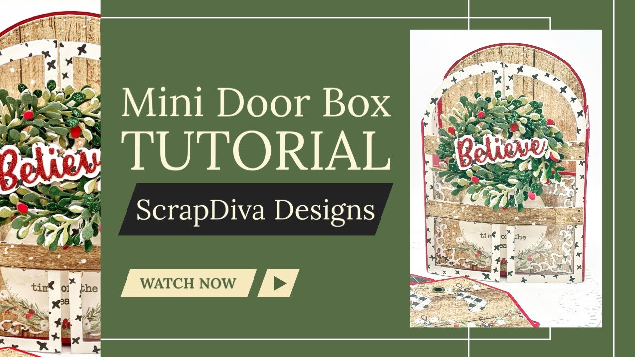 Mini Door Box Tutorial featuring @ScrapDiva29 Design Team Project