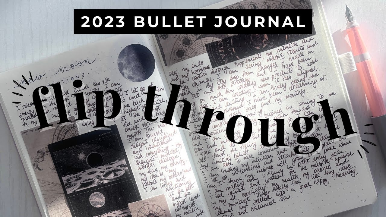 2023 Bullet Journal Flip Through and Review : How I Used my BuJo! Creative journaling, goals & more✨
