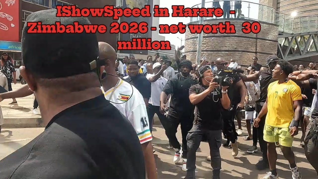 IshowSpeed ​​в Хараре Зимбабве по проспекту Самора Машел #zimbabwe #harare #travel #food #love #a...