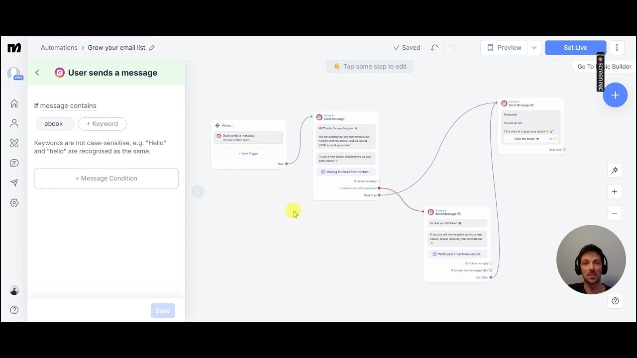 How to Collect Emails from Manychat (Automation) | Easy Instagram Lead Generation Tutorial
