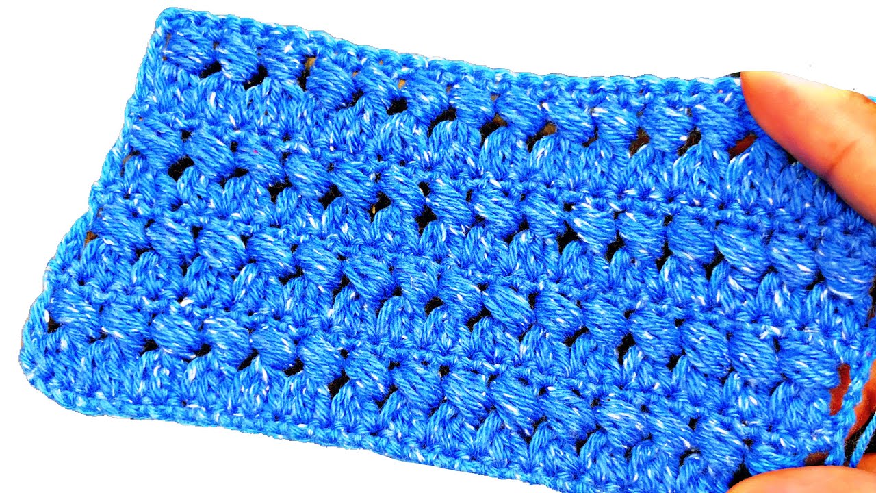 Como tejer punto crochet fácil para bufanda o gorro Pattern & Tutorial DIY