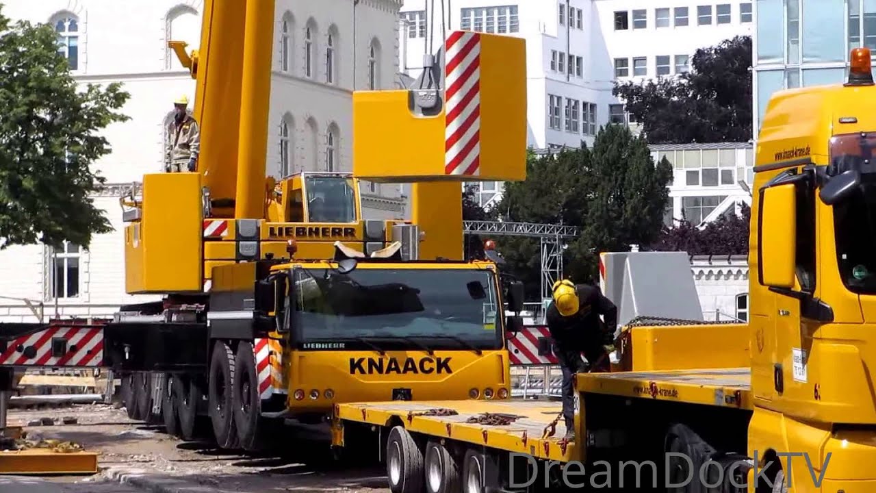 LIEBHERR LTM 1250-6.1 MOBILKRAN KNAACK HAMBURG ABRÜSTEN