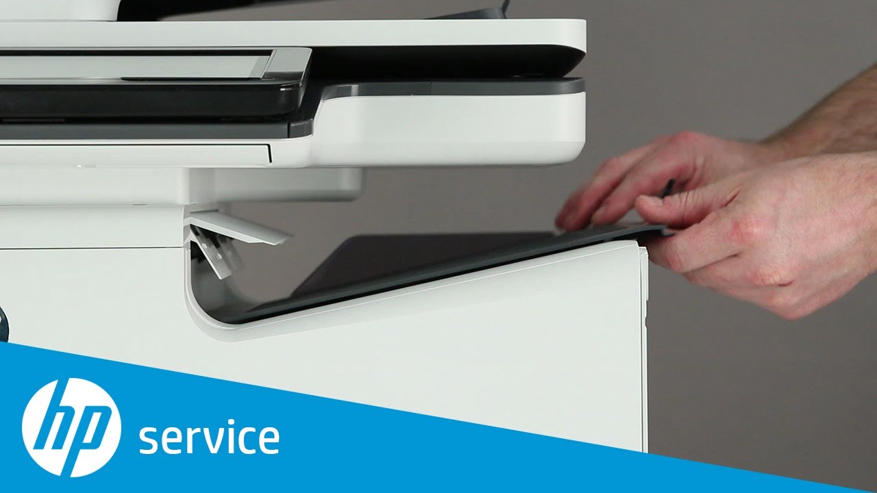 Repair the Output Bin | HP PageWide Enterprise Color 586 MFP Printer | HP