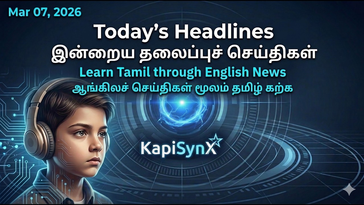Daily News Bulletin: English &harr; Tamil | Mar 07, 2026 | KapiSynX