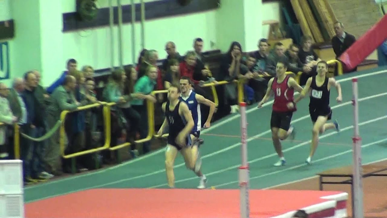 1000m M seria 2/3 - Halowe Mistrzostwa Juniorów i Juniorów Młodszych 24 - 27.01.2013 Spała