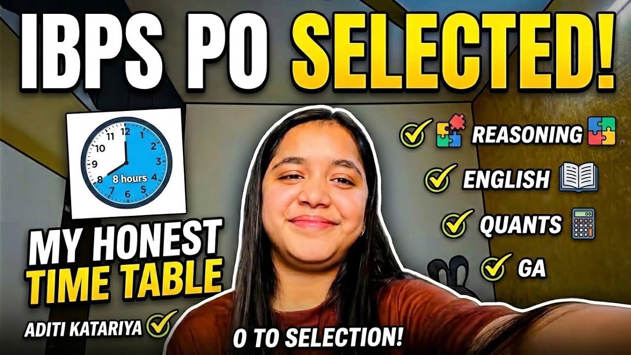 🔥 My IBPS PO Time Table | Selected ✅✨