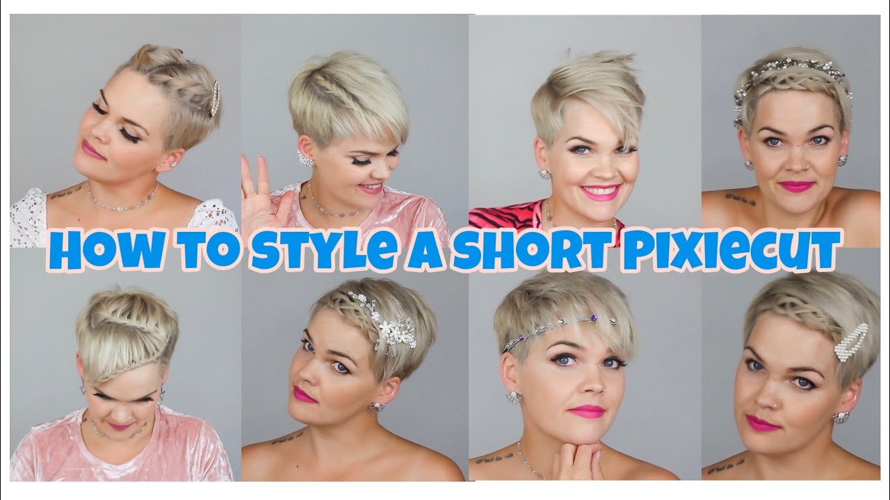 How to style a short Pixiecut #2 | 12 ways to style short hair |Salirasa