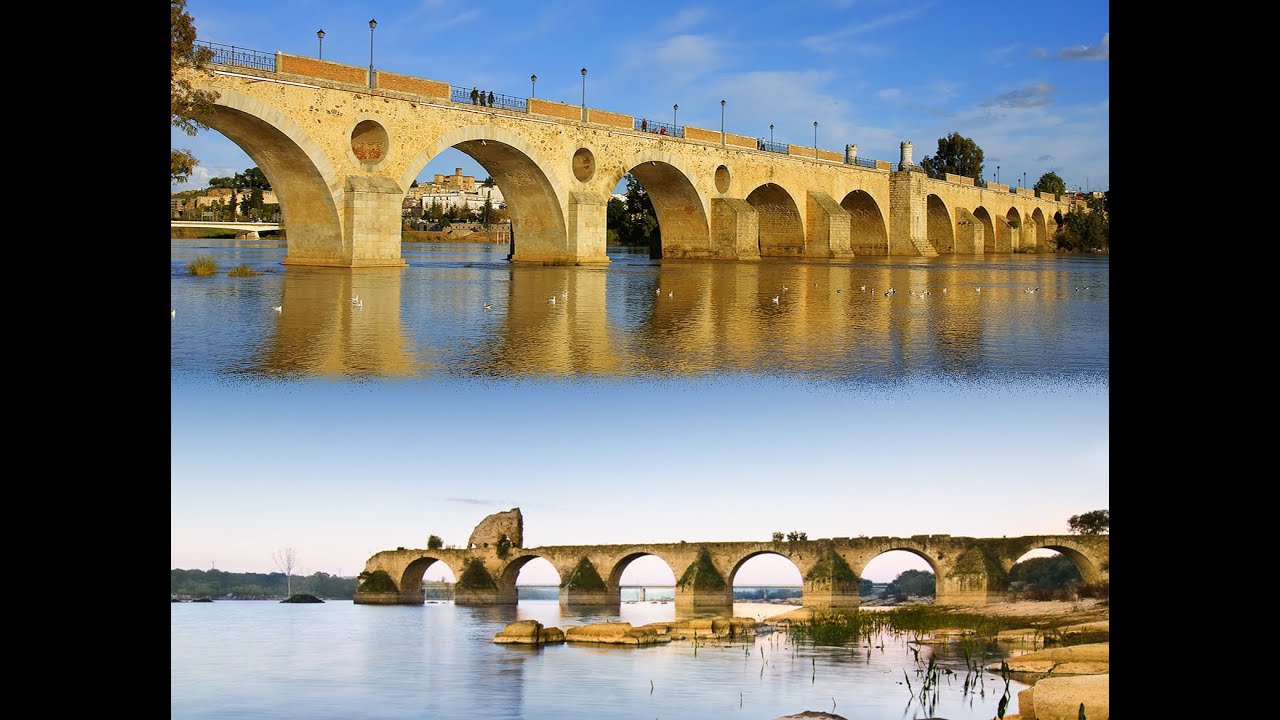 Inicios del Puente de Palma.    Asociación Amigos de Badajoz.