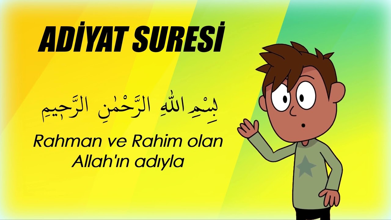 &Ccedil;ocuklar i&ccedil;in Tekrarlı Adiyat Suresi @muhammedaydn