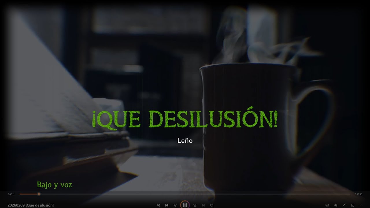 ¡Que desilusión!  Leño