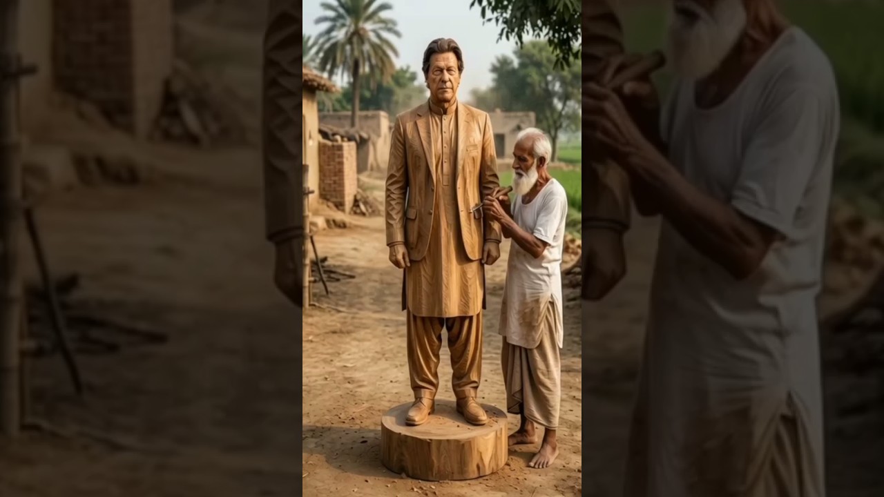 Leader imran Khan Niazi #woodscraft #art #imrankhan #shorts