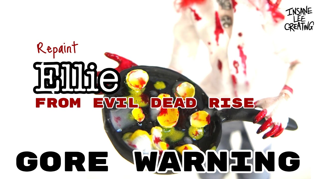 Doll Repaint! Ellie from Evil Dead Rise [GORE and SPOILER WARNING] Custom Horror doll