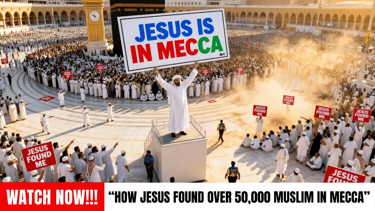 50,000 Saudi Pilgrims Watch LIVE as Mecca Scholar Shares His Testimony: 