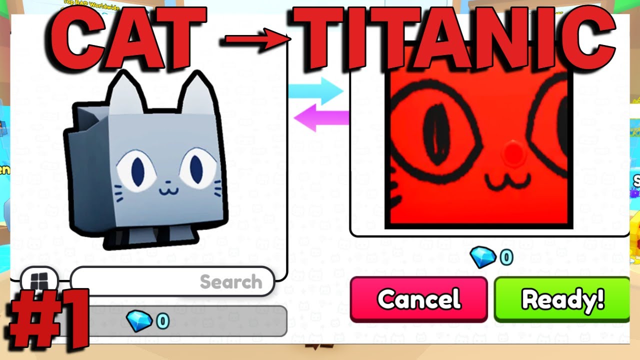 Cat To Titanic #1 - The First Huge! Pet Simulator 99 Trading Montage