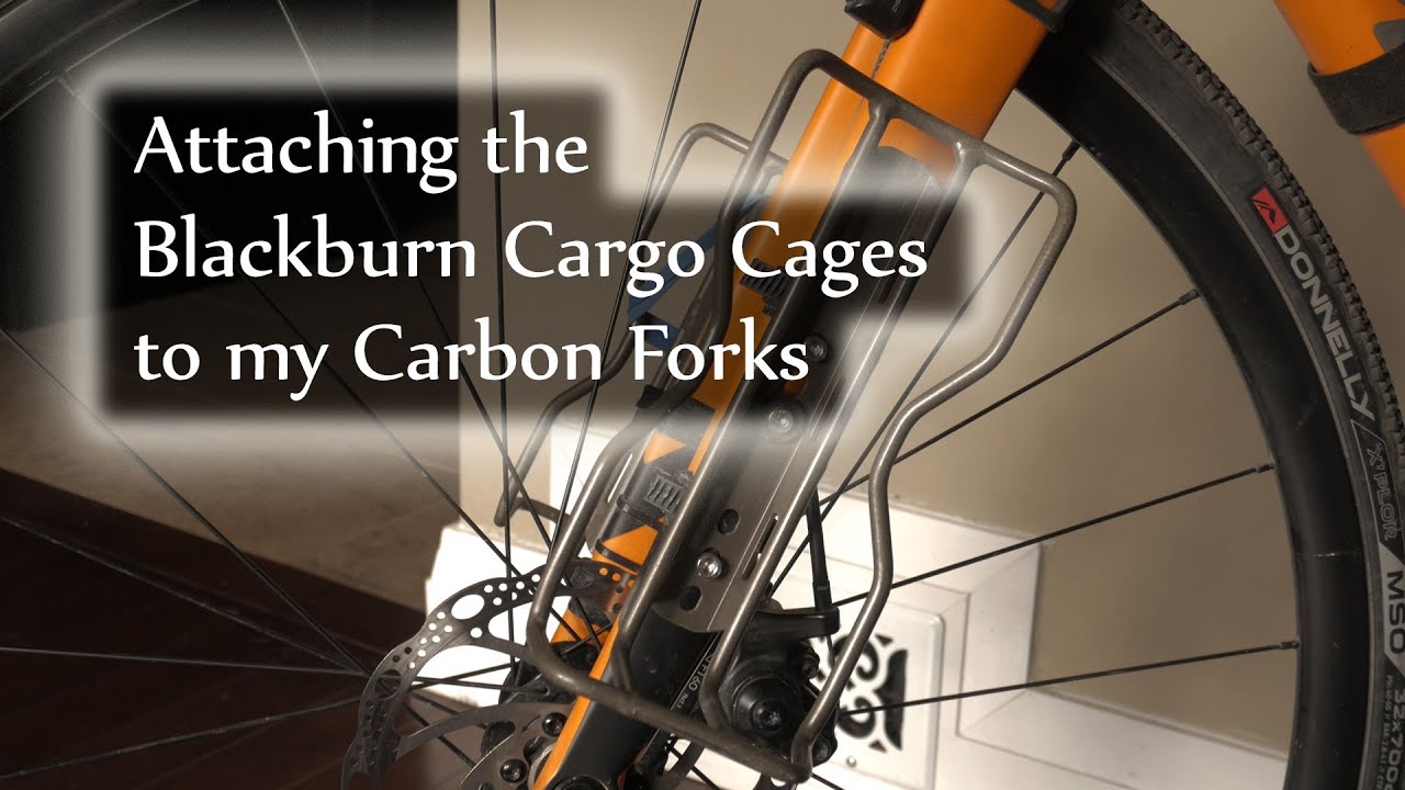 How I Mounted the Blackburn Cargo Cage to my Carbon Fork