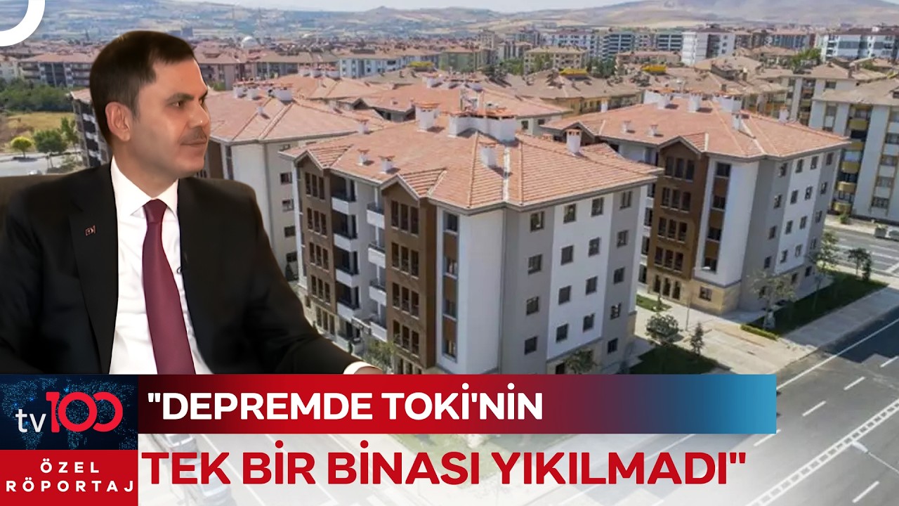 Murat Kurum tv100'de TOKİ'nin Sağlamlığına Vurgu Yaptı | Özel Röportaj
