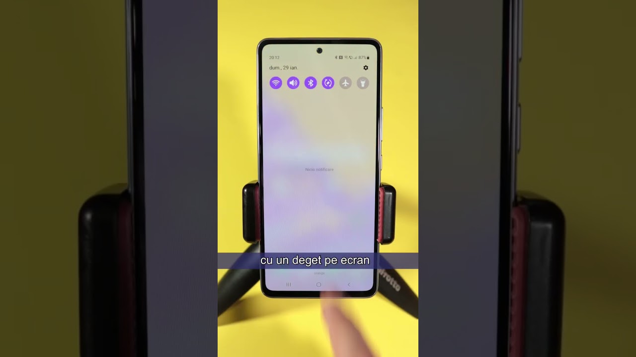 Cum deschizi rapid panoul de comenzi rapide pe Samsung