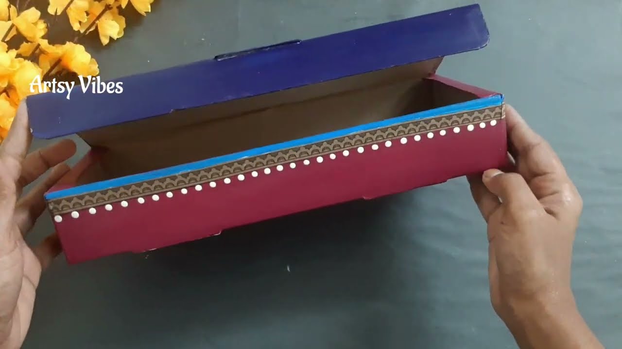 DIY Jewelry Organizer from Cardboard Box | DIY Storage Idea 