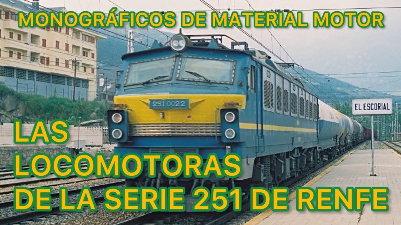 ⚙️Las LOCOMOTORAS Mitsubishi de la serie 251 de RENFE Impresionante en el FERROCARRIL Español MMM16