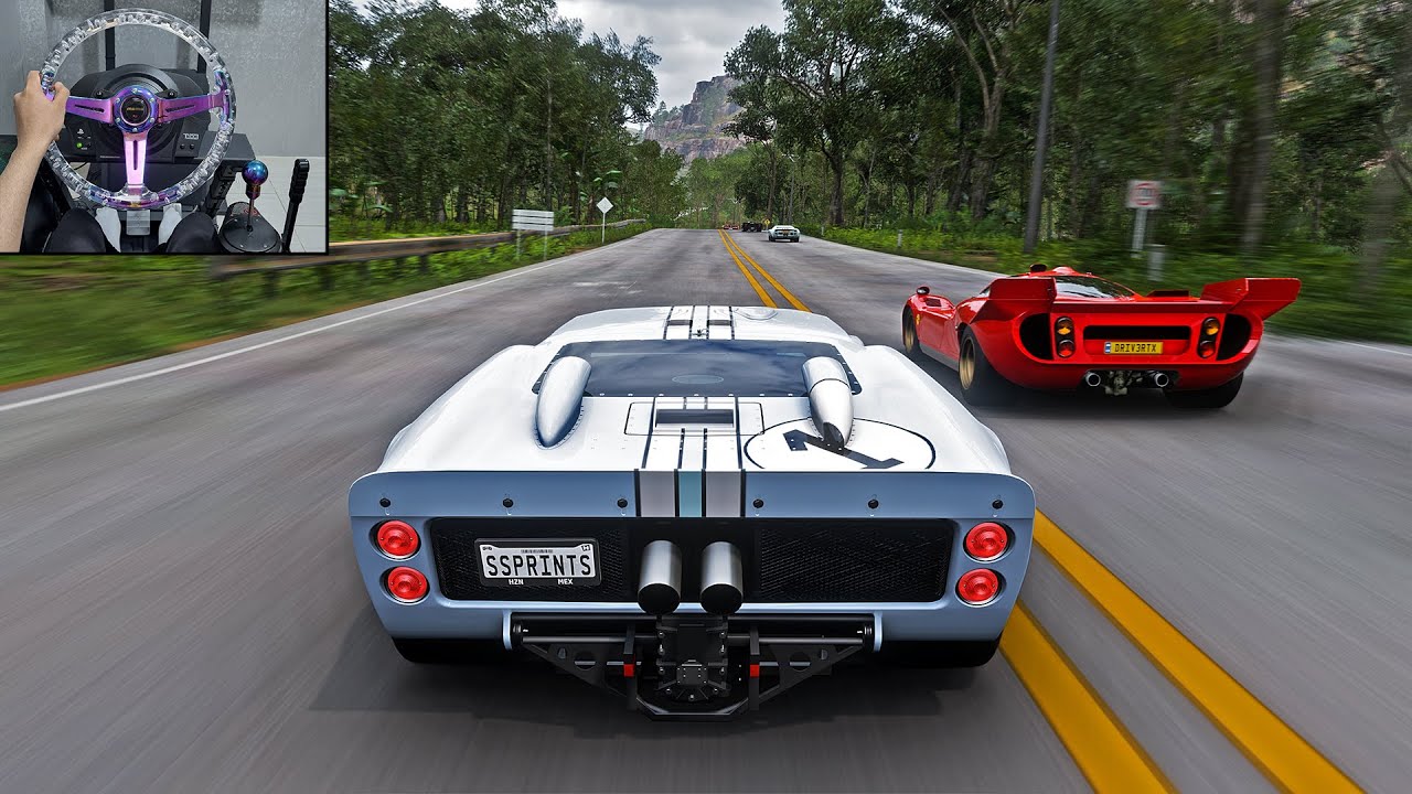 900HP Ford GT40 MK 2 - Goliath Race | Forza Horizon 5 Steering Wheel Gameplay