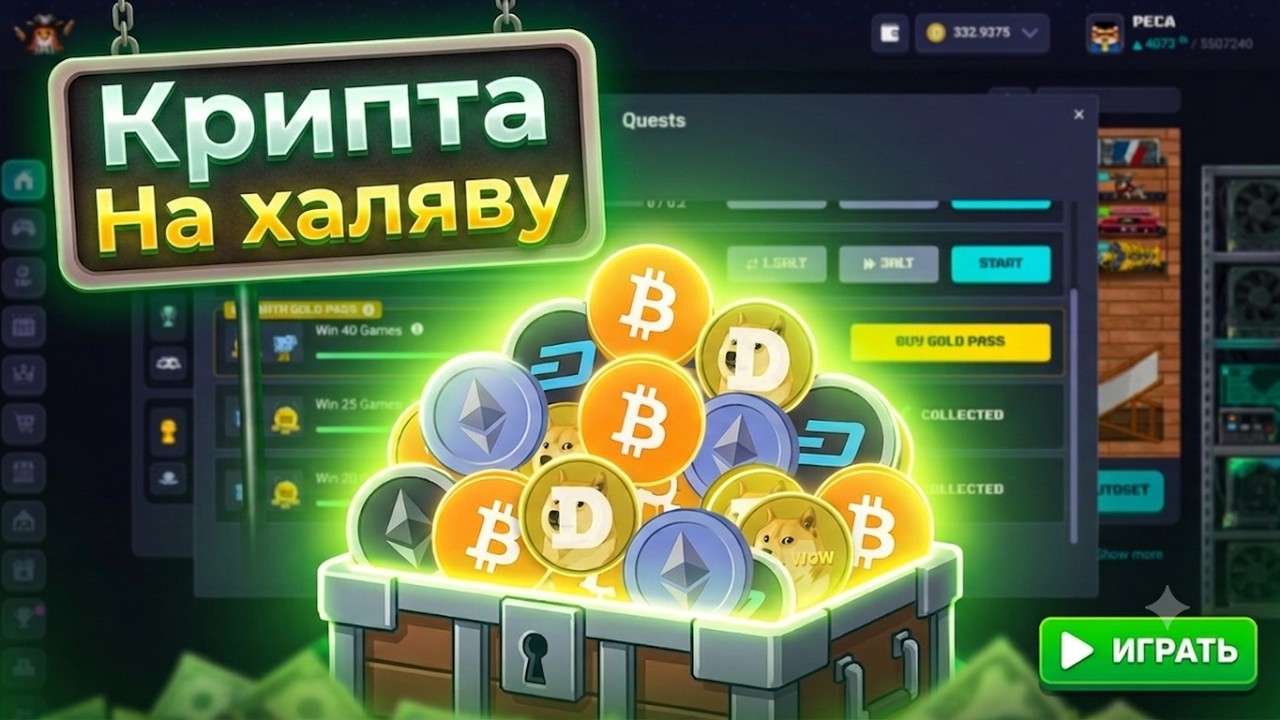 ПОЛУЧАЕМ КРИПТУ НА ХАЛЯВУ | ROLLERCOIN | Крипта | P2E | Gamefi