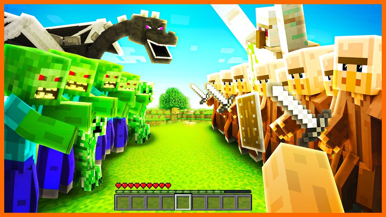 ! ماینکرفت ، ما ارتش ماب ساختیم در ماینکرفت | Minecraft , We Made Mob Armies In Minecraft !
