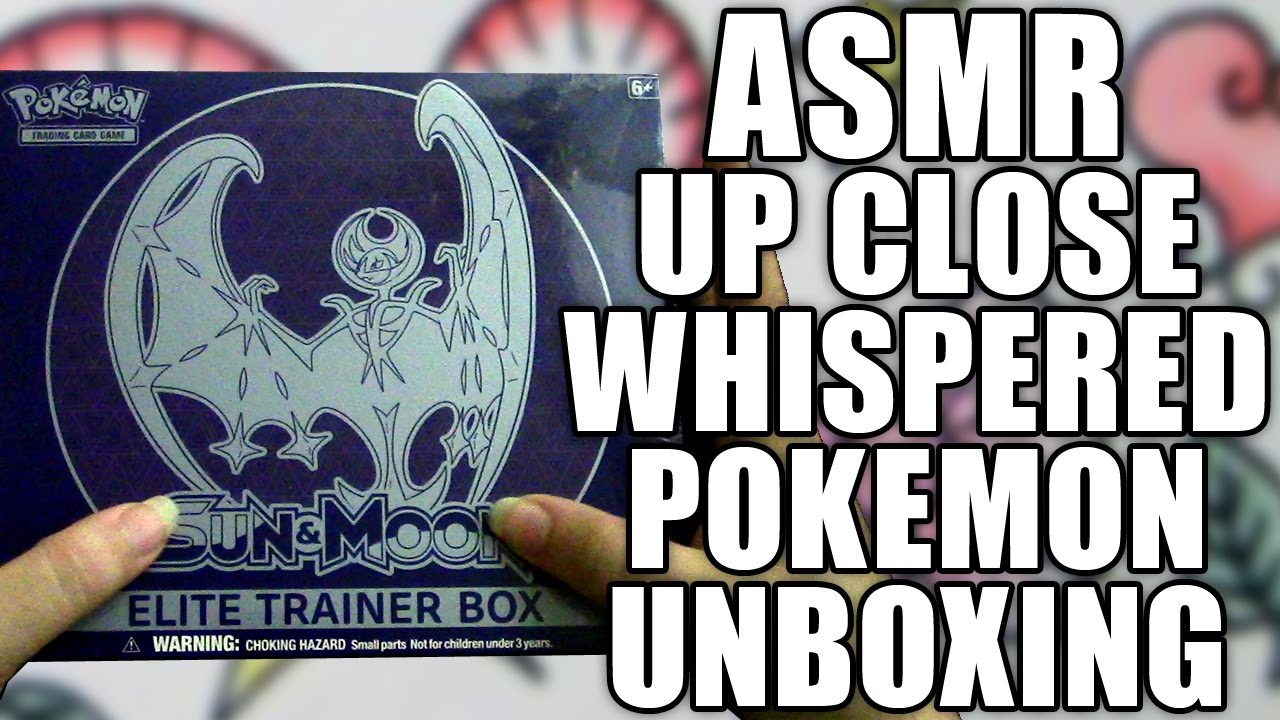 ASMR Pokemon Elite Trainer Box Up Close Ear to Ear Whispered Unboxing