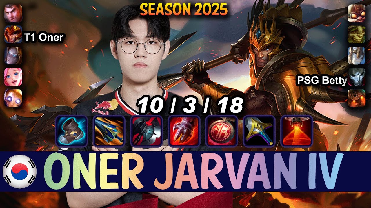 T1 Oner JARVAN IV vs IVERN Jungle - Patch 25.15 KR Ranked | lolrec