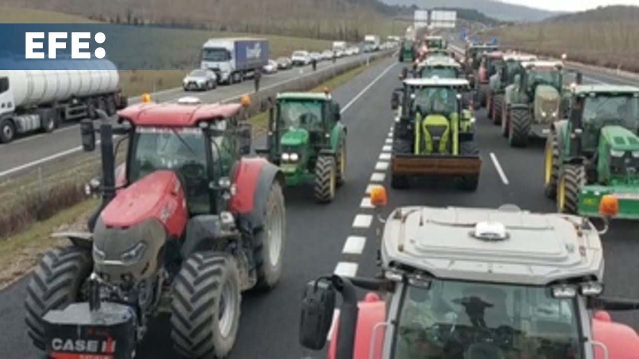 Tractorada en España: agricultores ocupan carreteras y ciudades en su tercer día de movilizaciones