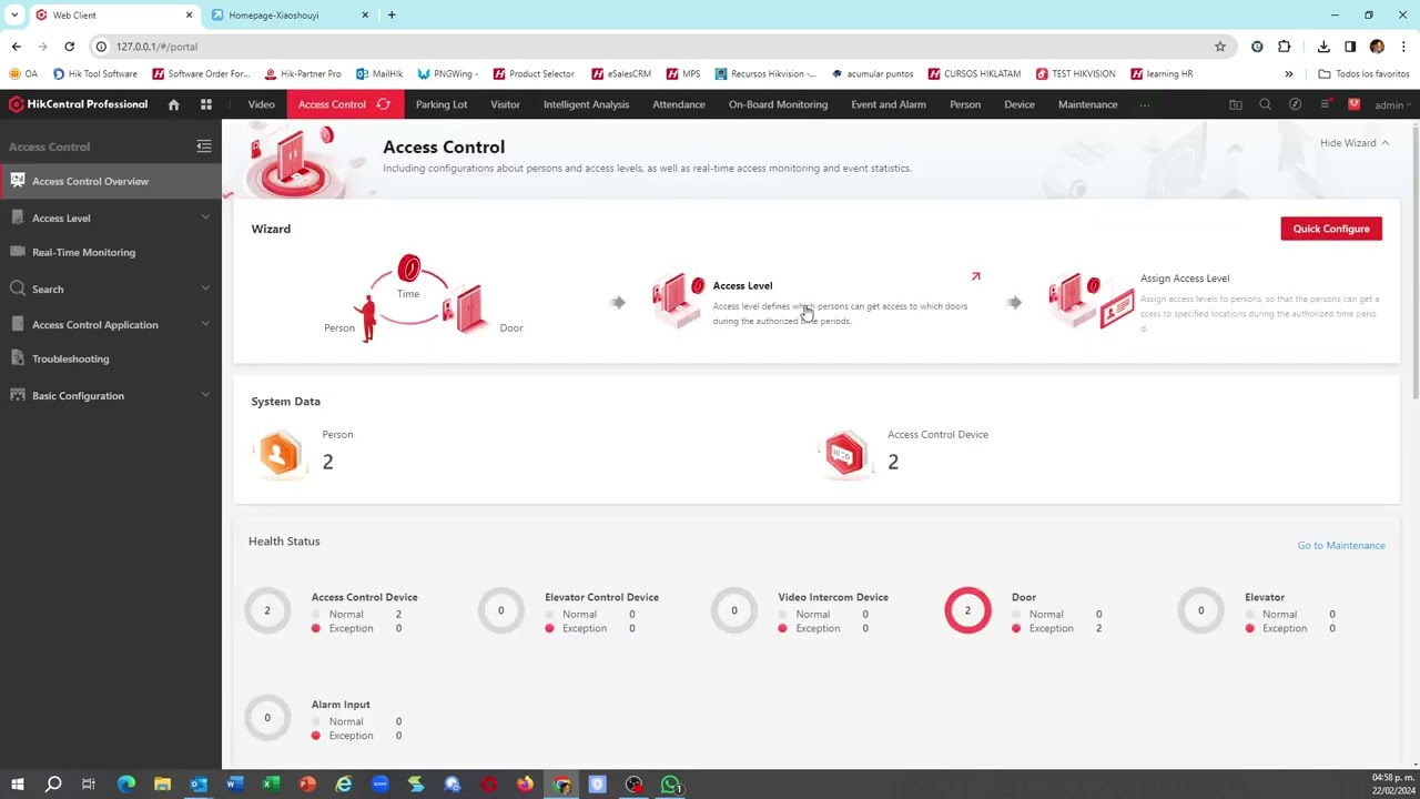MODULO DE VISITANTES EN HIKCENTRAL PROFESIONAL 2.5