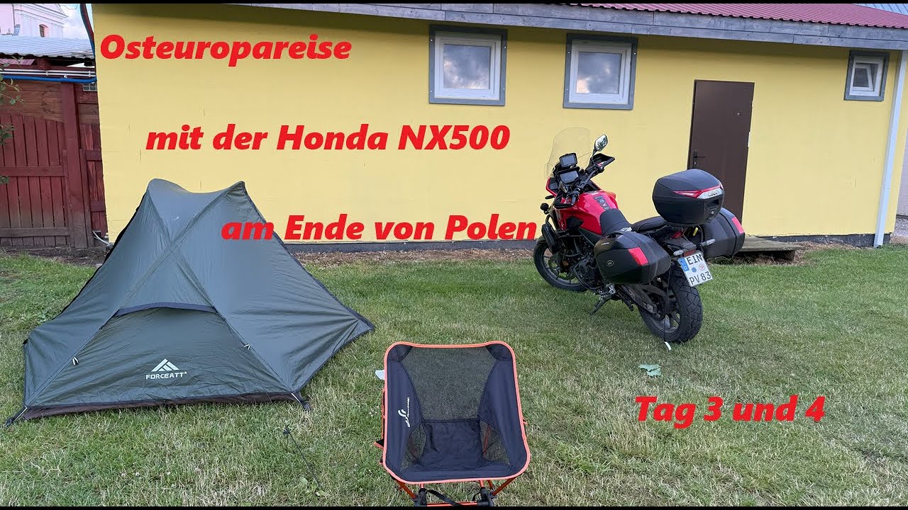 Motorradreise Osteuropa Polen Slowakei Tschechien mit der Honda NX500 | Tag 3 und 4 