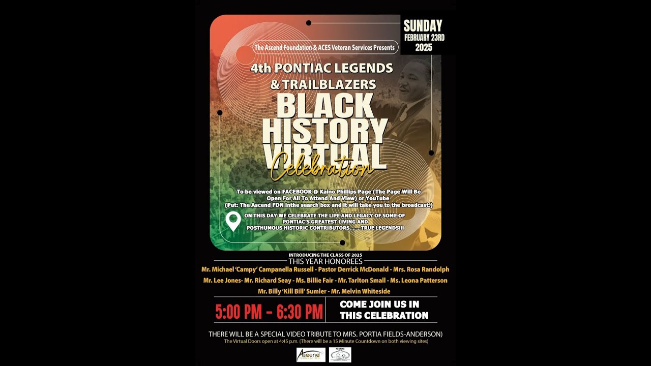 2025 Ascend/ACES Presents: 4th Annual Pontiac Legends & Trailblazers Black History Celebration