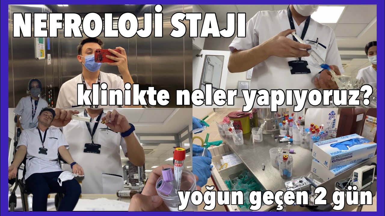 NEFROLOJİ STAJI 🤍 | bu kadar kaoslu ve yoğun geçen bir staj düşünmemiştim❗️ | staj günlükleri-1