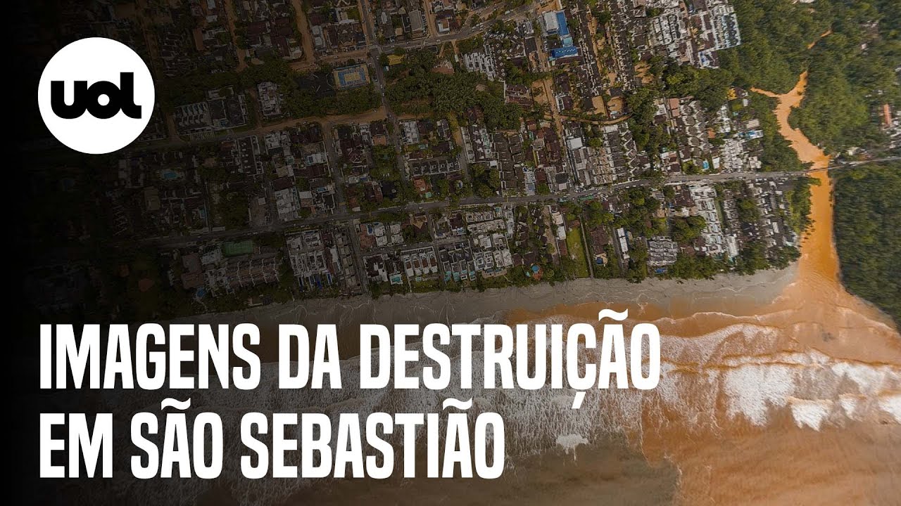 Chuvas no Litoral de São Paulo: Imagens aéreas mostram a destruição em São Sebastião